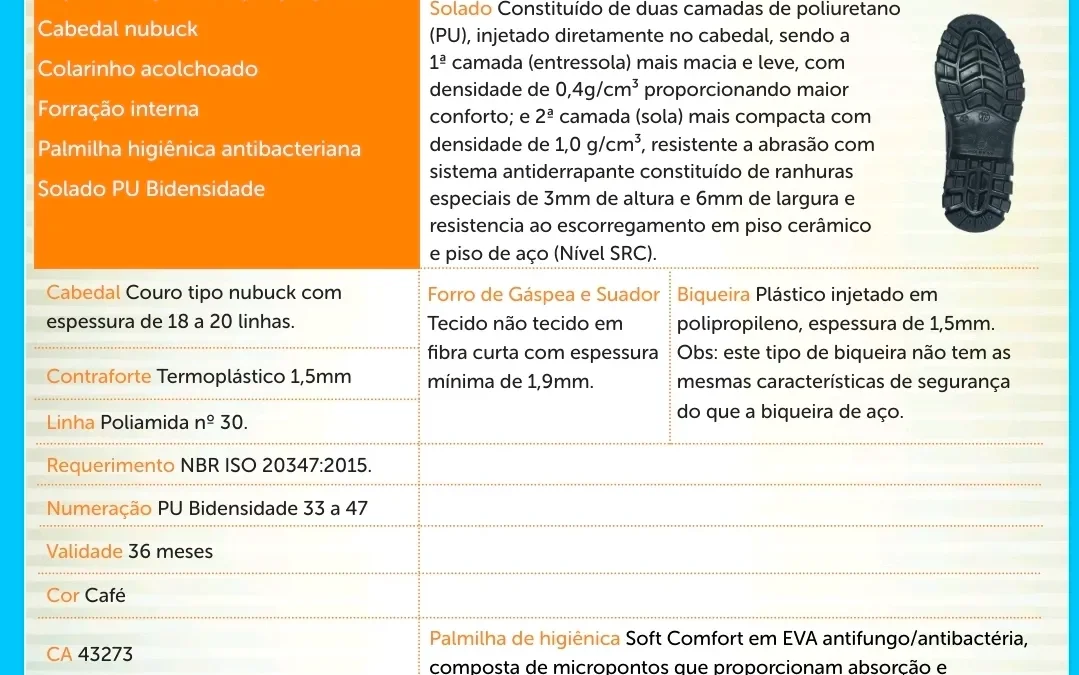 Botina de segurança: proteção, conforto e resistência para o dia a dia