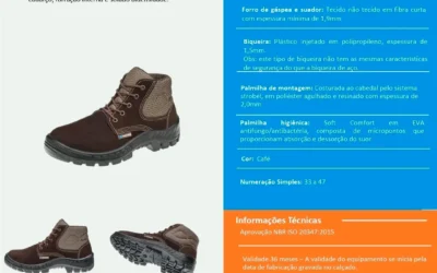 Calçados de segurança: proteção, conforto e durabilidade no ambiente de trabalho